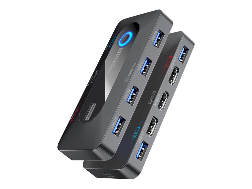 Promate MediaSwitch-KVM KVM / audio / USB switch 2 Product shot Multi-angle 78800