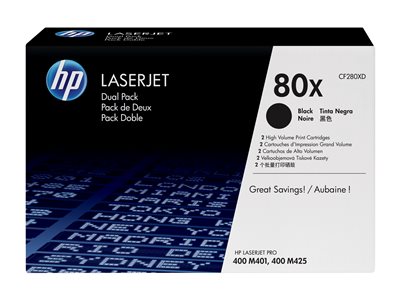 HP 2xToner CF280X HV black LJ 400