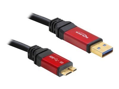 DELOCK USB3.0 Kabel A -> Micro-B St/St 5.00m Premium - 82763