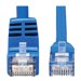 Tripp Lite Down-Angle Cat6 Gigabit Molded UTP Ethernet Cable (RJ45 Right-Angle Down M to RJ45 M), Blue, 20 ft.