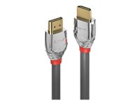 Lindy Cromo Line Standard - HDMI cable with Ethernet - HDMI male to HDMI male - 10 m - triple shielded - grey boots - 4K support