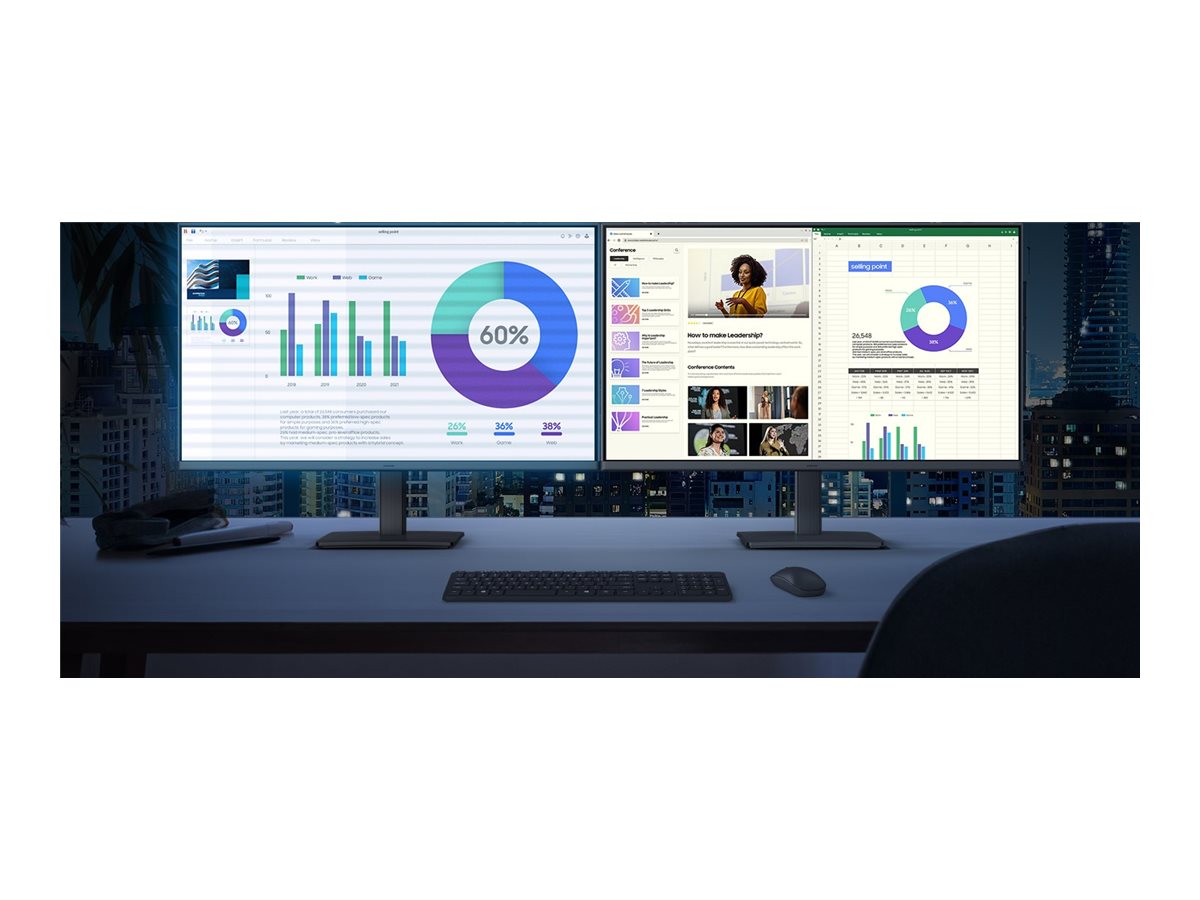 Samsung Essential S3 S24D300GAE S30GD Series LED monitor Full HD (1080p) Product shot Front 79875
