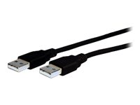 Comprehensive USB cable USB (M) to USB (M) USB 2.0 6 ft molded black