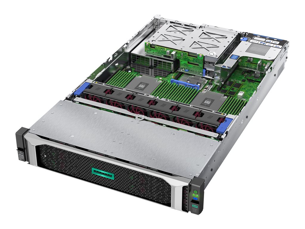 HPE ProLiant DL385 Gen10 Entry - Server - rack-mountable - 2U - 2-way - 1 x EPYC 7262 / 3.2 GHz - RAM 16 GB - SAS - hot-swap 2.5 bay(s) - no HDD - GigE - no OS - monitor: none – Hewlett Packard Enterprise