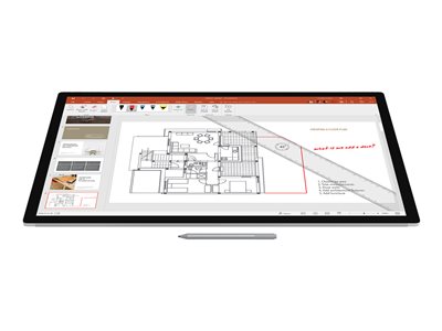 Microsoft Surface Pen M1776 - Active stylus - 2 buttons - Bluetooth 4.0 - platinum - commercial