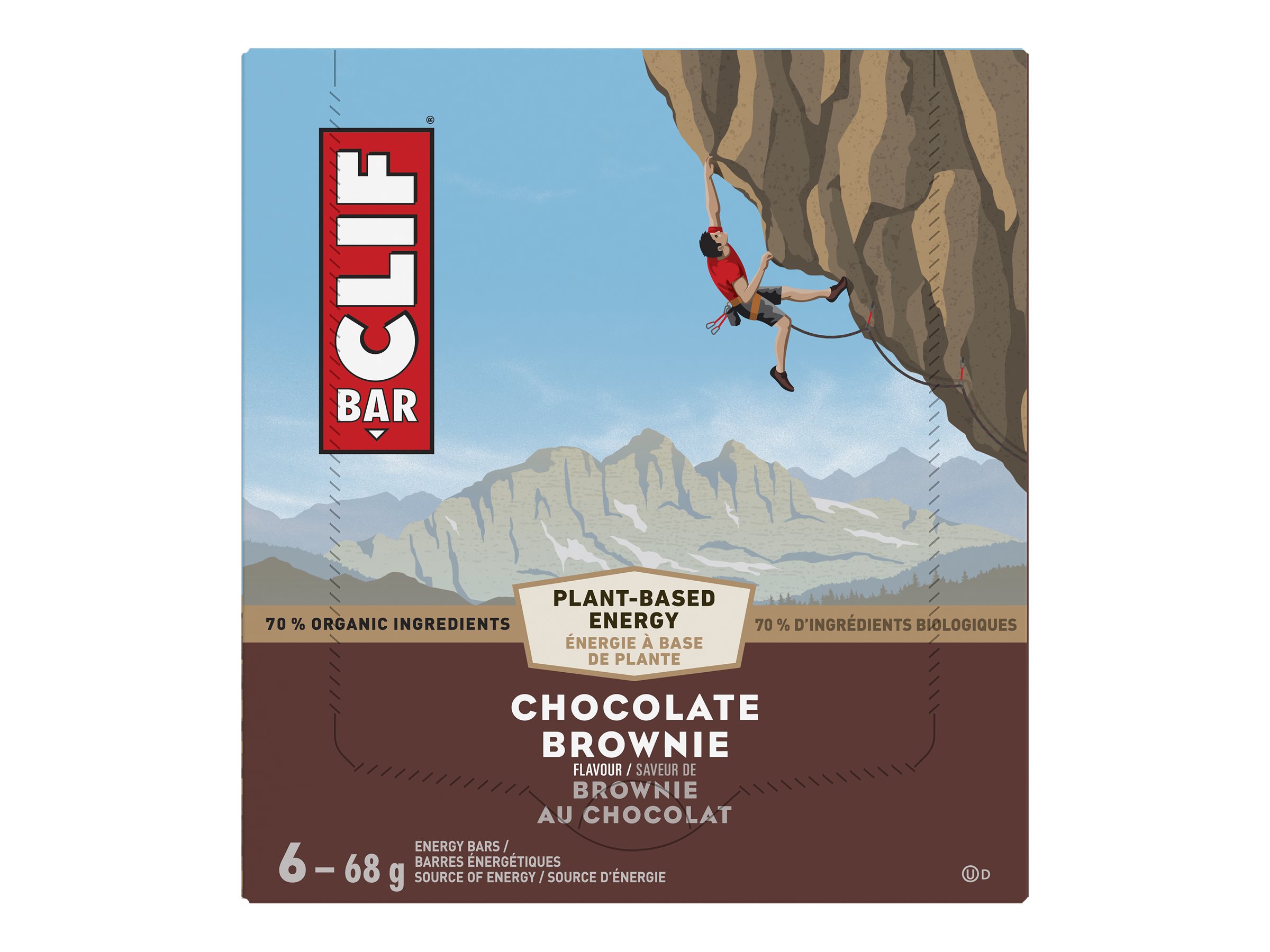 CLIF BAR CHOCOLATE BROWNIE 6X68G