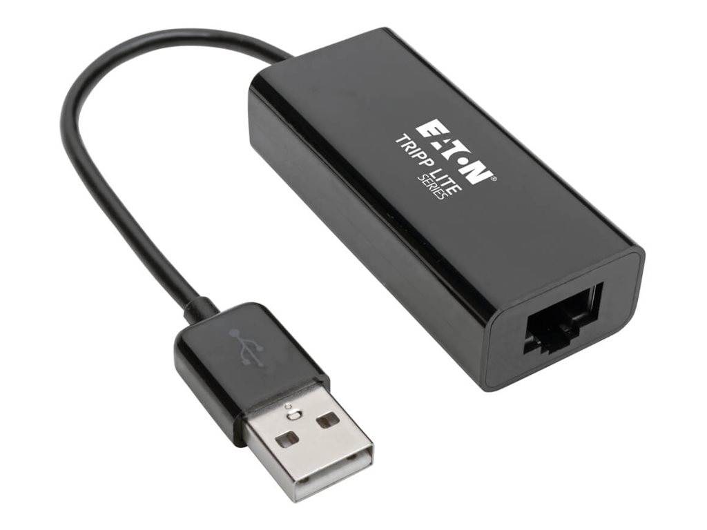 Tripp Lite USB 2.0 Hi-Speed to Gigabit Ethernet NIC Network Adapter White 10/100 Mbps