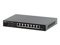 Eaton Tripp Lite series Desktop Gigabit Ethernet Unmanaged Switch, PoE+ Pass-Through 8-Port 2.5 Gbps 100W Metal Switch 8-porte 2.5 Gigabit Ethernet PoE+