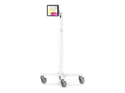 Compulocks iPad 10th-11th (A16) Gen PowerMove Medical Rolling Cart Extended Black