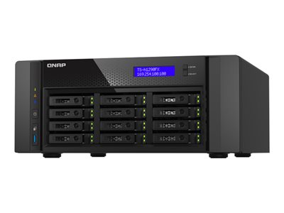 QNAP TS-h1290FX NAS server 12 bays SATA 6Gb/s / PCIe (NVMe) / U.2 RAM 128 GB 