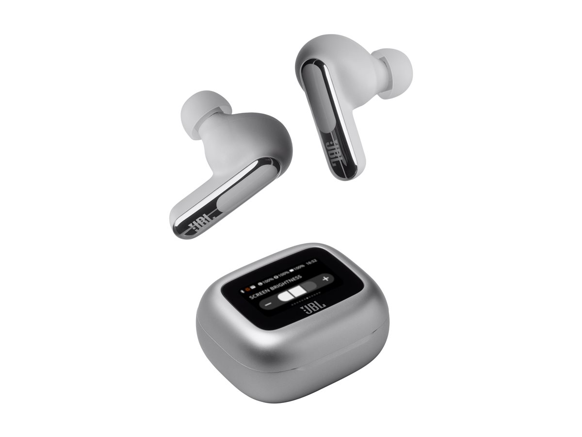 JBL LIVE Beam 3 true wireless earphones with Package view Right-angle 78200