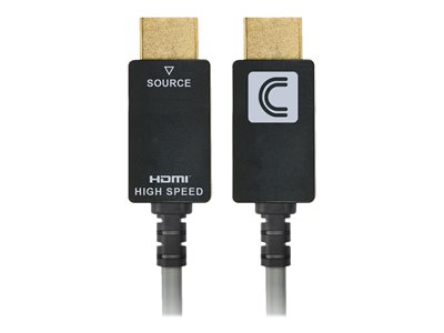 Comprehensive HDMI cable HDMI male to HDMI male 32 ft fiber optic gray 4K su image