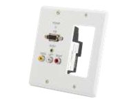 C2G TruLink Dual Gang VGA+3.5mm+Composite+Decora over Cat5 Transmitter