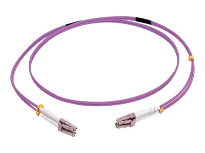 C2G 50m LC/LC OM4 LSZH Fibre Patch - Purple - patch kabel - 50 m - 50 m - purpurová