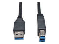 Eaton Tripp Lite Series USB 3.2 Gen 1 SuperSpeed Device Cable (A to B M/M) Black, 15 ft. (4.57 m) - USB cable - USB Type B to USB Type A - 4.57 m
