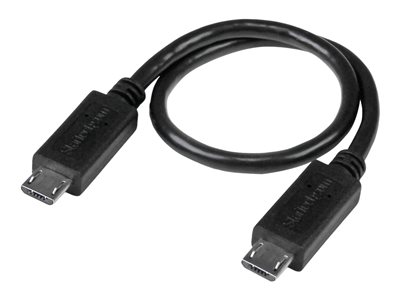 Kælder skulder Ælte StarTech.com 8in Micro USB to Micro USB Cable - Male to Male - Micro USB  OTG Cable for Your Mobile Device (UUUSBOTG8IN) - USB cable - Micro-USB Type  B to Micro-USB Type