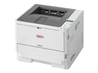 OKI B512dn - Printer - B/W - Duplex - LED - A4/Legal - 1200 x 1200 dpi - up to 45 ppm - capacity: 630 sheets - USB 2.0, Gigabit LAN