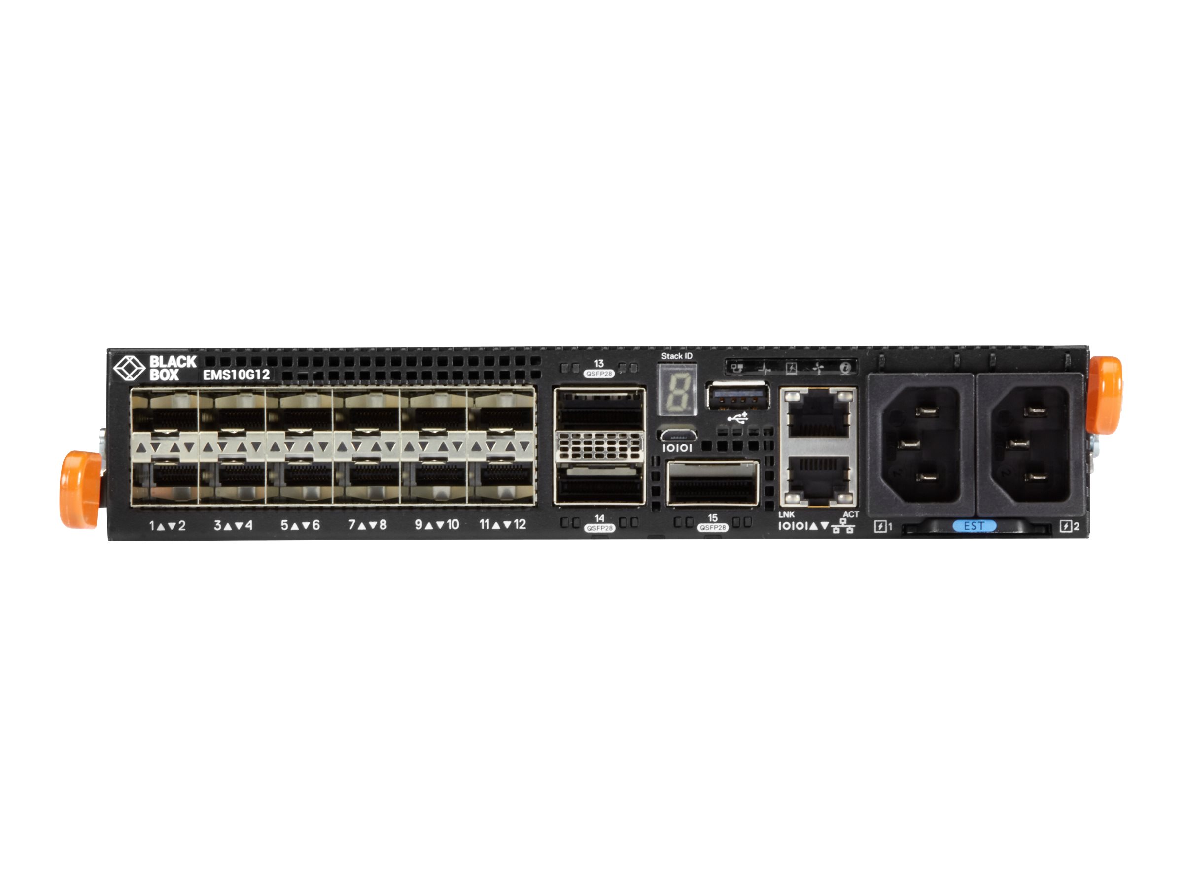 Black Box - Switch - 12 x 10 Gigabit SFP+ + 3 x 100 Gigabit QSFP28
