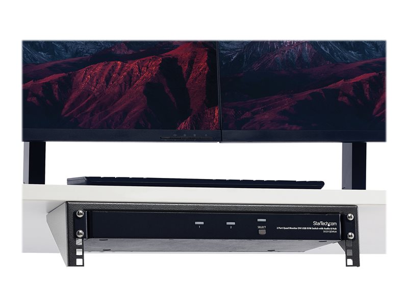 StarTech .com Support mural en acier pour rack 2U