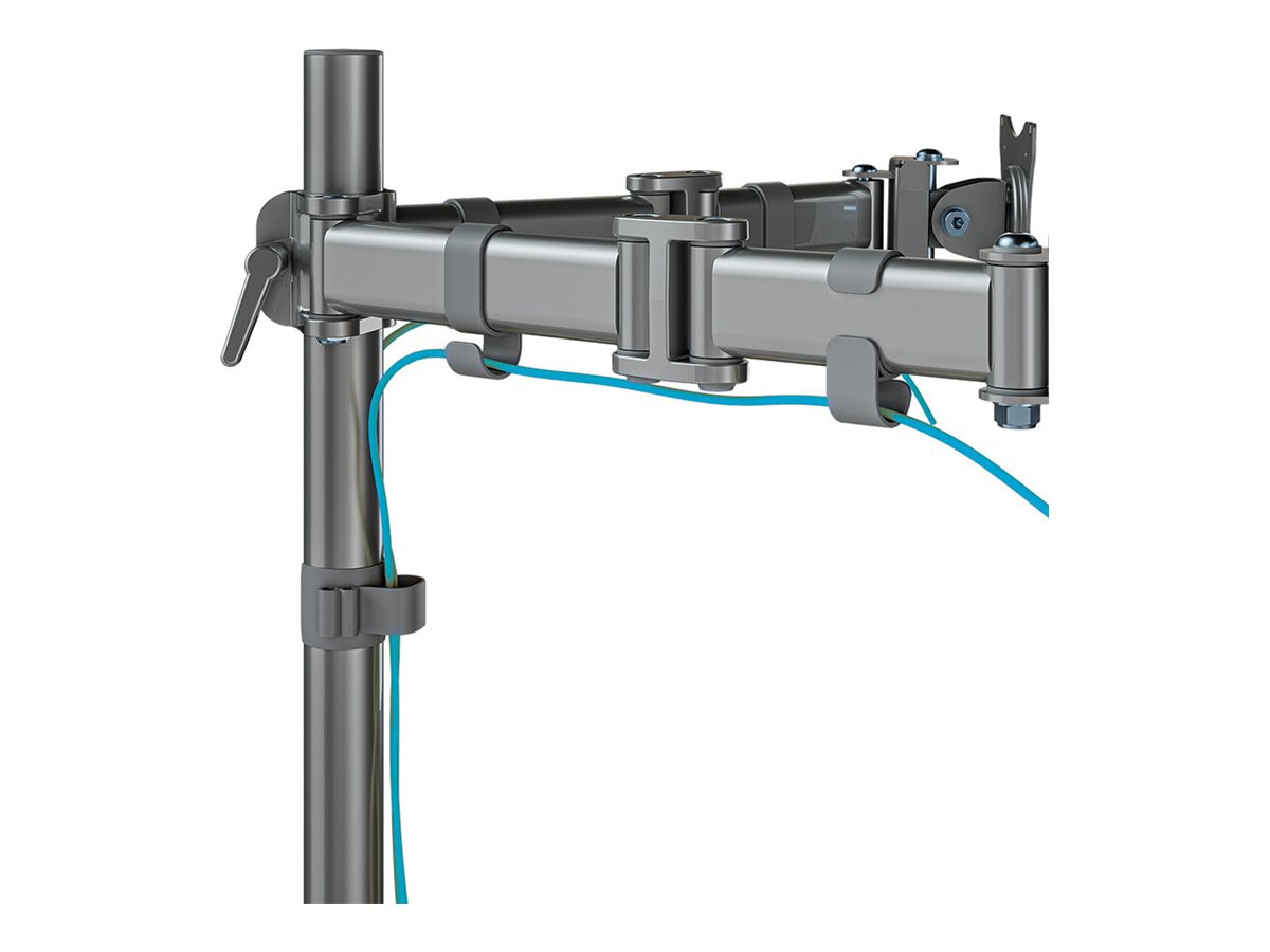 NEOMOUNTS Flat Desk Mount 2 screens Silv