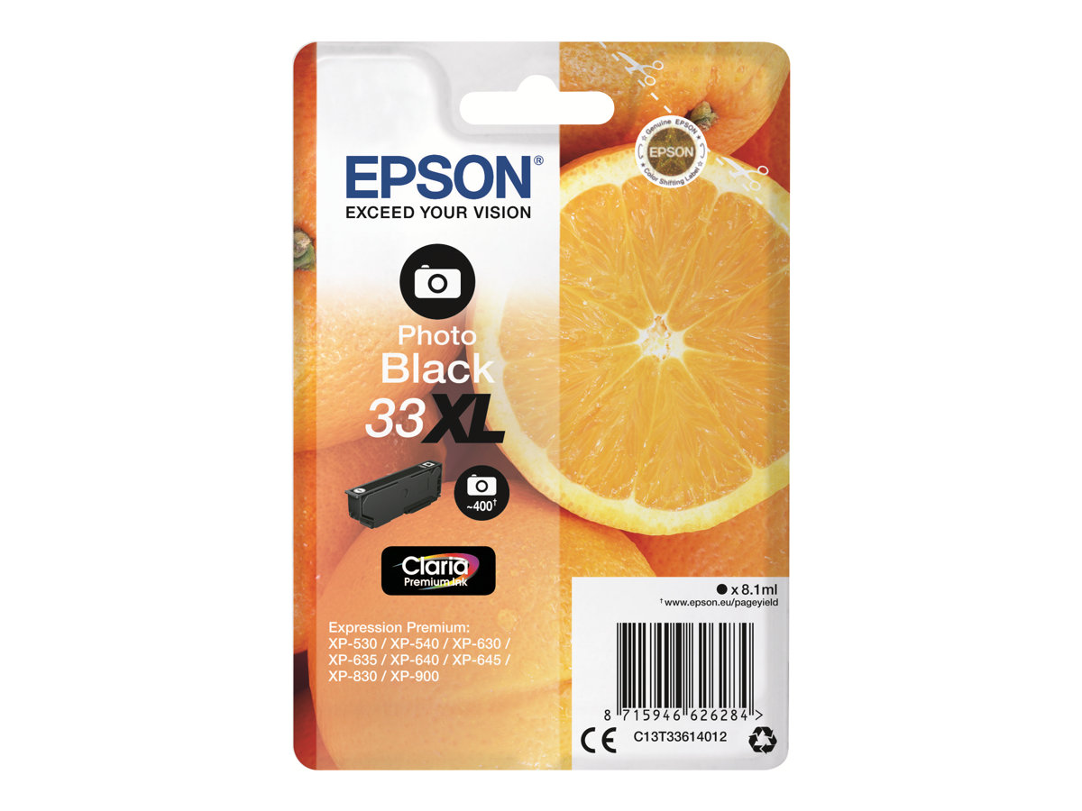 Epson 33XL - XL - foto černá - originální - inkoustová cartridge – foto 2