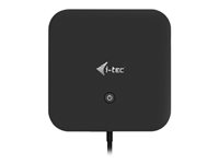 i-Tec USB-C Dual Display Docking Station with Power Delivery - docking station - USB-C / Thunderbolt 3 - DP - 1GbE