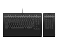 3Dconnexion Keyboard Pro with Numpad Keyboard and numeric pad set USB QWERTY US
