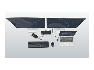 USB-C & USB-A Dock - Hybrid Universal Laptop Docking Station with 100W  Power Delivery - Dual Monitor 4K 60Hz HDMI & DisplayPort - 4x USB 3.1 Gen 1