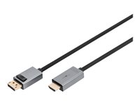 DIGITUS Videoadapter DisplayPort / HDMI 1.8m Sort