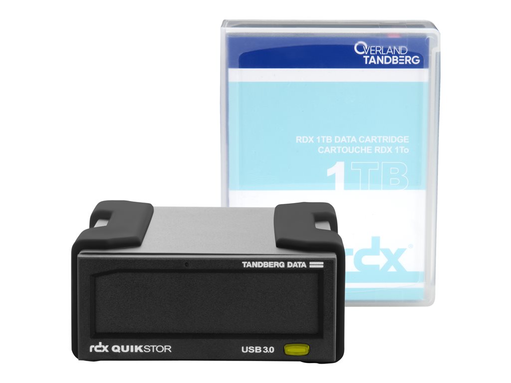 Tandberg RDX 1 TB USB3+ KIT extern black