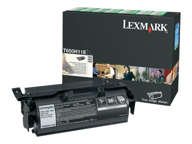 Image of Lexmark - High Yield - black - original - toner cartridge - LCCP, LRP