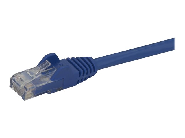Image of StarTech.com 1m CAT6 Ethernet Cable, 10 Gigabit Snagless RJ45 650MHz 100W PoE Patch Cord, CAT 6 10GbE UTP Network Cable w/Strain Relief, Blue, Fluke Tested/Wiring is UL Certified/TIA - Category 6 - 24AWG (N6PATC1MBL) - patch cable - 1 m - blue