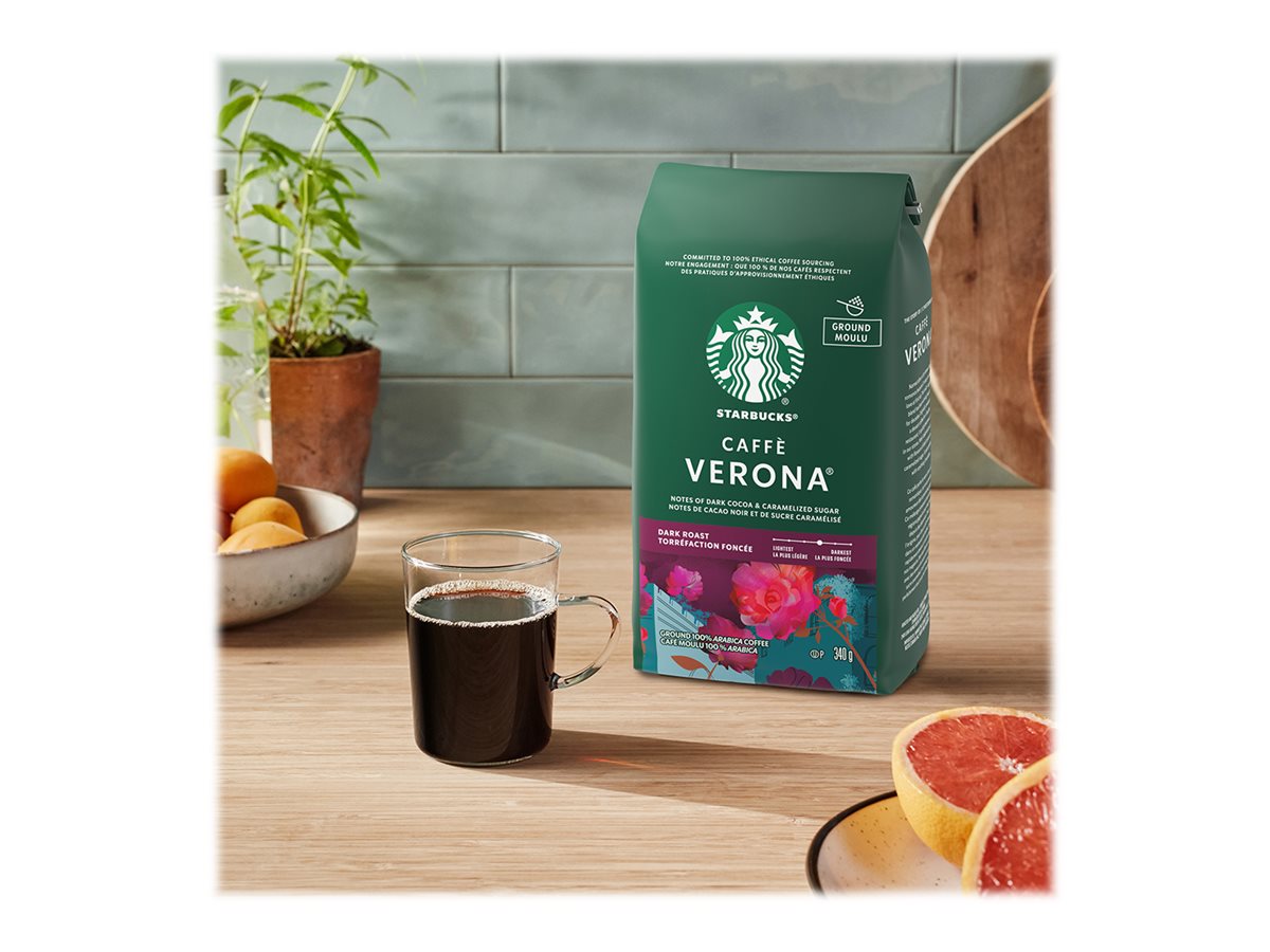 Starbucks Coffee - Caffe Verona Dark Roast - Ground Coffee - 340g