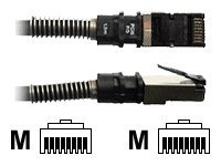 PatchSee PCI6Patch CAT 6a Kabel med folie og kobberfletning (FTP) 4.9m Patchkabel Sort