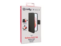 Celly Wally Beskyttelsescover Sort Samsung Galaxy S22