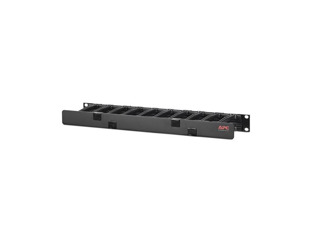 Apc Horizontal Cable Manager Single Sided With Cover Rack Cable Management Kit 1u Taa Compliant