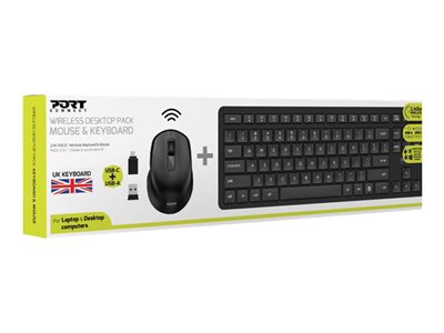 PORT DESIGNS Pack Keyboard + Mouse UK