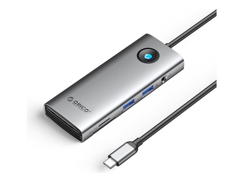 Orico PW11-8PM, docking station, USB-C, HDMI, 1GbE
