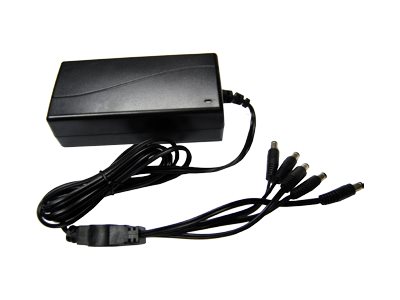 Dynamix power adapter 12V DC 5A with 4-way Product shot Front 79200
