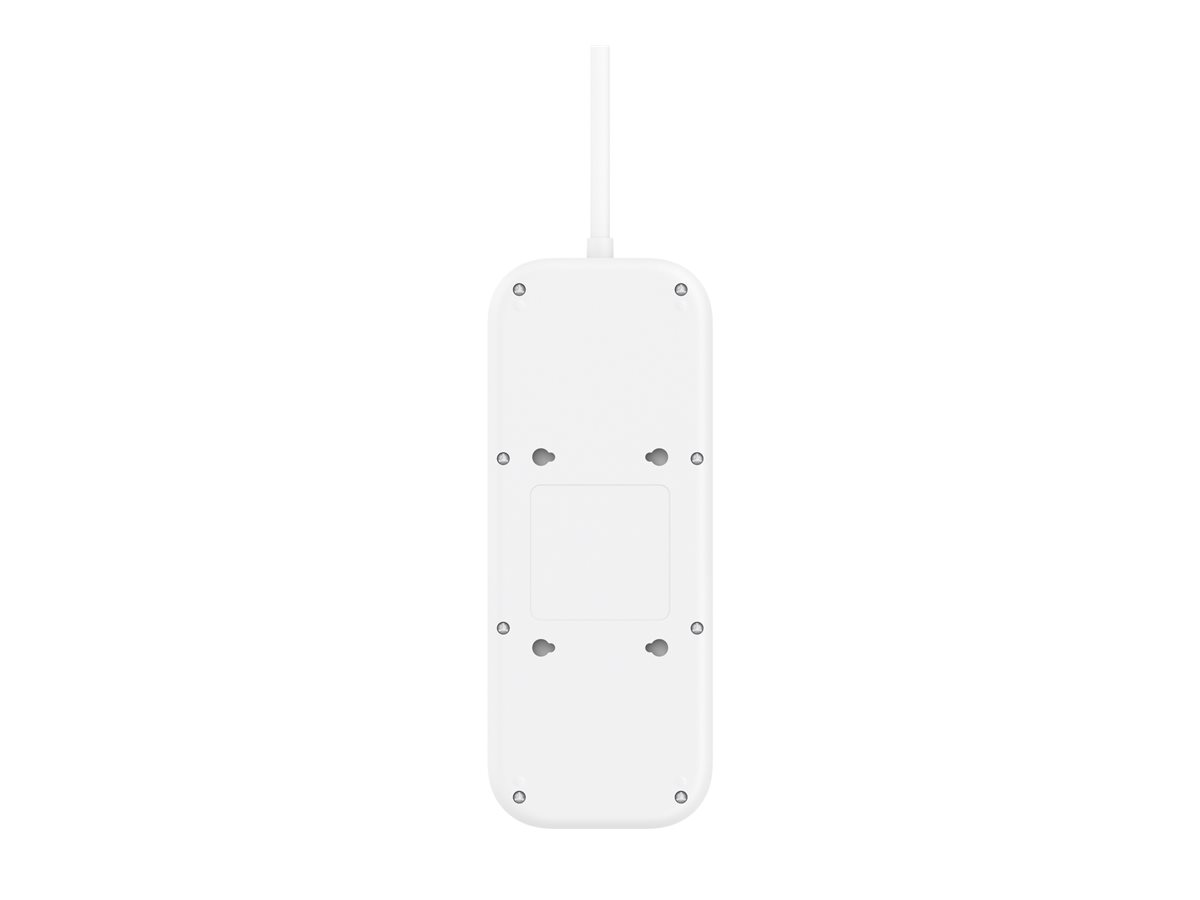 Belkin Connect surge protector with 2 USB-C ports 2400 Product shot Right-angle 79851