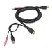 SIIG USB HDMI KVM Cable with Audio & Mic