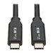 Eaton Tripp Lite Series USB Type C to USB C Cable USB 2.0 5A Rating USB-IF Cert M/M USB B Type C 3M