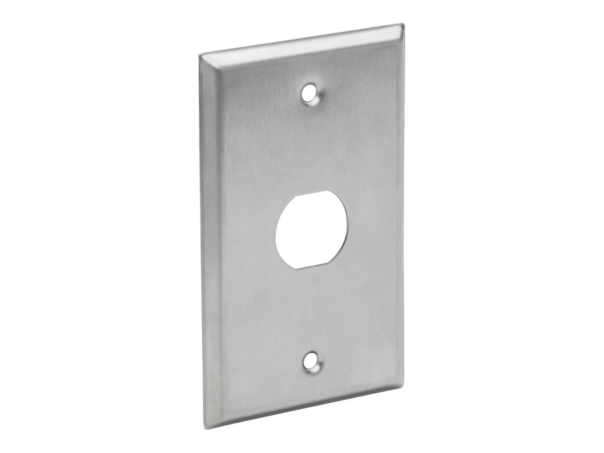 Eaton Tripp Lite Series RJ45 Bulkhead Wall Plate 1 Cutout Industrial Metal Single Gang TAA