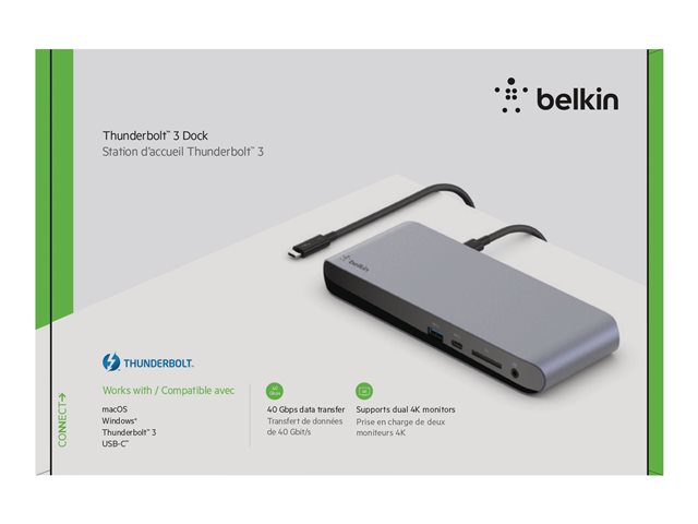 Belkin Thunderbolt 3 Dock Pro docking station USB- | F4U097VF