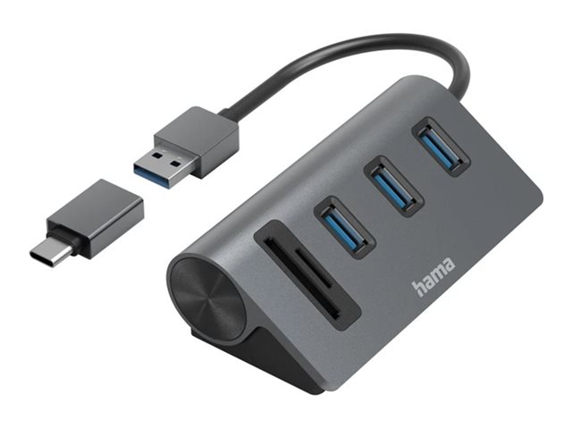 Hama Essential Line - docking station - USB-C / US