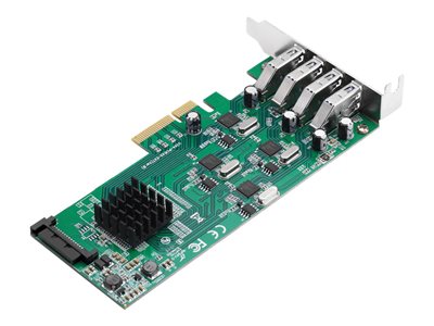 SIIG 4 Port USB 3.0 PCIe Card with 4 Dedicated 5Gbps Channels (USB 3.2 Gen 1)