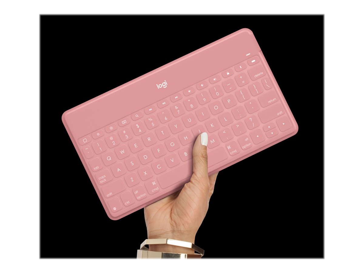 Logitech popular keys to go blush pink