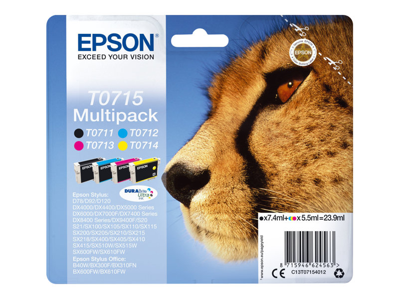 EPSON 2LB ink T071 multipack blister w/s