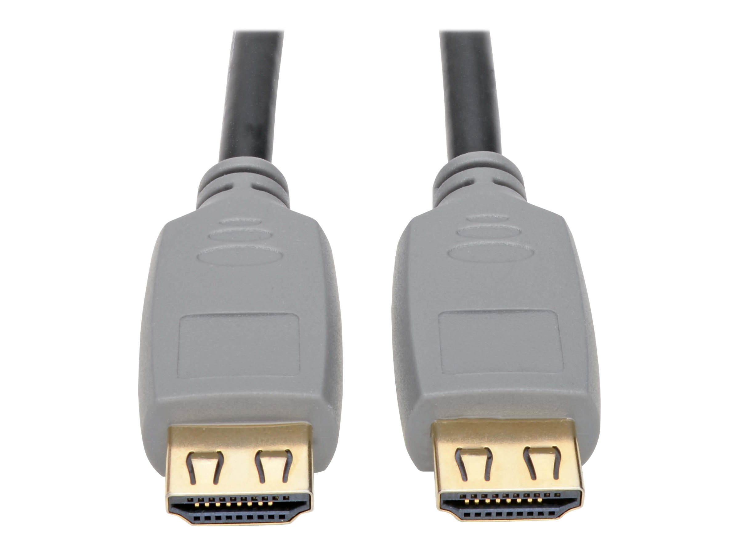 Tripp Lite High-Speed HDMI Cable with Gripping Connectors 4K 60 Hz 4:4:4 M/M Black 15ft