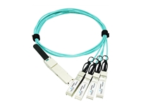 Axiom - Câble d'attache direct 40GBase-AOC - QSFP+ pour SFP+ - 1 m 